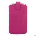 Pikkukuva 1 / 2: Universaali Etui Pouch - BBC - Koko L - Vaaleanpunainen - Perhoset - Käytännöllinen lisävaruste Rosa