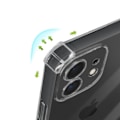 Pikkukuva 3 / 5: Kotelo iPhone 11:lle - AVIZAR - Läpinäkyvä - Vahvistetut kulmat - Iskunkestävä Transparent