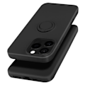 Pikkukuva 2 / 5: Suojakuori iPhone 16 Prolle - AVIZAR - Musta - Puolijäykkä - Synteettinen - Mixed Svart