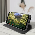 Miniatyrbild 4 av 5: Samsung Galaxy S8 Fodral - AVIZAR - Video Support Plånboksfodral - Svart Svart