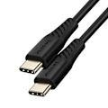 Miniatyrbillede 1 af 5: USB-C til USB-C-kabel 100W Ultrahurtig opladningssynkronisering 2,5 m Swissten Black