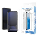 Miniatyrbillede 4 af 4: Beskyttelsespakke til Galaxy S24 FE TPU-siliconecover og 7H hærdet glas Moxie Transparent Vit