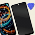 Miniatyrbild 4 av 4: Komplett LCD-skärm för Xiaomi Redmi A3 - RELIFE - Svart - Pekskärm - Förmonterad ram - Härdat glas Svart