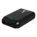 Miniatyrbillede 2 af 4: Powerbank 10000mAh ekstern oplader 2x USB-porte + Micro USB-port Akashi Black
