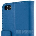 Miniatyrbillede 2 af 4: Etui til tegnebøger - Apple - iPhone 5 / 5S / SE - Kunstlæder - Blå - Hård cover Blå