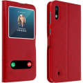 Pikkukuva 1 / 4: Etui Folio - AVIZAR - Samsung Galaxy M20 - Vaaleanoranssi - Tukitoiminto - Kaksoisikkuna Rosa