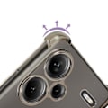 Miniatyrbild 3 av 5: Stötsäkert fodral för Xiaomi Redmi Note 13 Pro Plus Camera Wrapped Imak Black Svart Transparent
