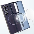 Miniatyrbild 3 av 6: Coque MagSafe för Samsung Galaxy S24 Ultra Matt Frostad Baksida Blå Nattkant Blå