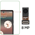 Miniatyrbillede 3 af 4: Frontkamera - AVIZAR - Google Pixel 6a - 8MP Selfie Sensor - Sort Svart