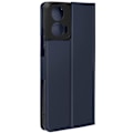 Miniatyrbillede 1 af 6: AVIZAR Taske til Motorola Moto G24 og G04 - Slankt midnatsblåt design - Kortholder og videounderstøttelse Blå