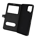Miniatyrbillede 1 af 4: Etui til Samsung Galaxy A22 / M32 med dobbeltvindue Video Support sort svart