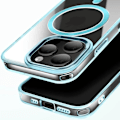 Miniatyrbild 2 av 6: Coque MagSafe för iPhone 14 Pro Max Bakre Glas Blå Färg Blå