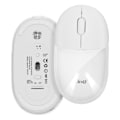 Miniatyrbild 1 av 5: Optisk trådlös mus Bluetooth eller WiFi 2,4 GHz LED RGB USB Dongle LinQ Vit Vit