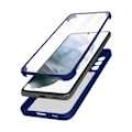 Miniatyrbillede 1 af 4: Samsung Galaxy S21 Plus Case Plexiglas Bagside Front Polymer Stødsikker Blå Kontur Blå