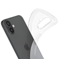 Miniatyrbild 4 av 5: Fodral till iPhone 16 Soft Silikon Tunn Design Lätt Transparent - AVIZAR - Halvstyvt - Syntet - Blandat Transparent