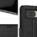 Miniatyrbild 4 av 5: Fodral till Google Pixel 8 - MAYAXESS - Funktion för plånboksställ med handledsrem - Svart Svart