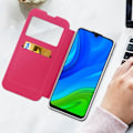 Miniatyrbillede 4 af 4: AVIZAR Taske til Huawei P smart 2020 - Displayvindue - Kortholder - Pink Rosa