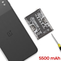Miniatyrbillede 3 af 4: Intern batteri til OnePlus Nord 4 5500mAh Original BLPA97 Oneplus Sort Svart
