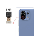 Miniatyrbillede 3 af 4: Reservedel Kamera - Xiaomi - 11 Lite 5G - Macro Objektiv 5MP - Sort - 100% Kompatibel Svart
