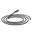 Pikkukuva 6 / 6: Jack-kaapeli 3,5mm uros-uros Ääni Liitin Älypuhelin Kaiutin Kuulokkeet Akashi Musta