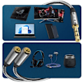 Miniatyrbild 4 av 5: Audio Splitter Adapter Jack 3,5 mm hane till 2x Jack 3,5 mm hona LinQ