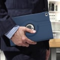 Pikkukuva 3 / 4: AVIZAR 360° pyörivä jalusta toiminnallinen kotelo - iPad 2018 / 2017 9.7 ja iPad Air - sininen Blå