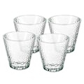 Pikkukuva 4 / 5: Karahvi 4 kpl 250ml tyyli vintagetyylinen teksturoitu kuoppainen Cheffinger - Läpinäkyvä Transparent