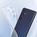 Pikkukuva 4 / 5: Suojakuori Samsung Galaxy M55 - AVIZAR - Suojattu kameralohko - Läpinäkyvä pehmeä silikoni Transparent