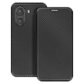 Pikkukuva 1 / 5: Hiilikuitu-Suojakotelo Xiaomi Poco X7 Pro Korttipidike Video-tuki Musta Svart