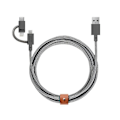 Miniatyrbillede 1 af 4: Native Union Eco Belt Universal Kabel (2m) Zebra