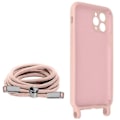 Pikkukuva 2 / 5: iPhone 11 Pro Max - AVIZAR - Puolijäykkä - Säädettävä nylonsanka 80cm - Vaaleanpunainen - Unisex Rosa