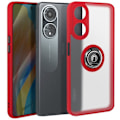 Pikkukuva 1 / 5: Coque pour Oppo A58 Bague Métallique Support Vidéo Rouge Röd