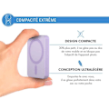 Miniatyrbillede 4 af 4: Powerbank 5000mAh kompatibel MagSafe Induction 15W Violet Force Power