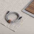 Miniatyrbild 3 av 5: USB-C till USB-C 240W Power Delivery 2,4m Ultra-Hållbart Flätad Native Union Vit / Svart