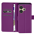 Pikkukuva 2 / 5: Xiaomi Redmi 13 Lompakkokotelo Magneettisella Läpällä, Violet Lila