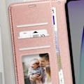 Pikkukuva 3 / 5: Xiaomi Redmi 14C Lompakko Kotelo Rannekkeella Mayaxess Rion Champagne Rosa