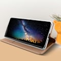 Miniatyrbillede 3 af 4: Hoesje - Sony - Xperia 10 II - Øko-læder - Videostativ - Kortlomme - Roséguld Rose guld