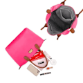 Miniatyrbillede 2 af 5: La Balade Cabas håndtaske str. L Gallantry Fuchsia - Pink - Syntetisk - Lynlås - Glat - Blandet Rosa