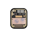 Miniatyrbillede 4 af 4: LCD-skærm og berøringsglas til Apple Watch 7 (45 mm) ReLife - Sort - Skærmudskiftning - Hærdet glas Svart
