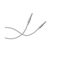 Miniatyrbillede 1 af 4: Lydkabel Jack 3,5 mm - FORCE POWER - Forstærket vævet nylon - 3 m - Optimal lydoverførsel - Hvid