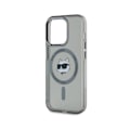 Miniatyrbillede 2 af 6: Coque MagSafe til iPhone 15 Pro Max IML med Choupette Karl Lagerfeld mønster, sort Svart