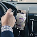 Miniatyrbillede 3 af 5: Smartphone bilholder - XO - 360° roterbar - Ventilationsgittertilbehør - Udtrækkelige arme Svart