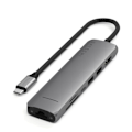 Miniatyrbillede 2 af 6: Hub USB-C Slim Multiport 7-i-1 Ethernet 1Gbit Power Delivery 100W Satechi Grå