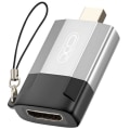 Pikkukuva 1 / 5: Mini DisplayPort uros-HDMI-naarasvideosovitin 4K-resoluutio XO harmaa