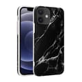 Miniatyrbillede 2 af 6: Telefoncover - Crong - Marmor Case - Marmorimitations - Sort - Blød Sort
