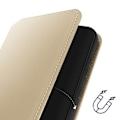 Miniatyrbild 3 av 6: Fodral till Samsung Galaxy S24 Plus - AVIZAR - Dubbel ficka - Stativfunktion - Guld Gul