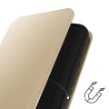 Miniatyrbillede 3 af 6: Taske til Samsung Galaxy S24 Plus - AVIZAR - Dobbeltlomme - Standerfunktion - Guld Gul