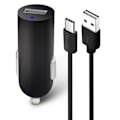 Pikkukuva 2 / 3: Kaasulaturin - Forever - Nopea 2A - USB Type C -kaapeli 1,2 m - Musta - Turvallinen Svart