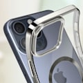 Miniatyrbild 4 av 5: Skyddsfodral för iPhone 15 Pro Max - AVIZAR - Silikon - Krom Silver - MagSafe kompatibel Grå