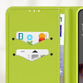 Miniatyrbillede 3 af 5: Etui til Motorola Moto G75 Portefeuille Læder Saffiano Fancy Mørkeblå Blå